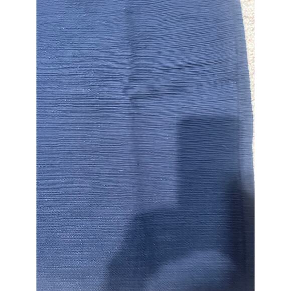 NWT Paule Ka Blue Skirt Cotton Slit Pockets Zip Closure Textured Designer Sz 6 - Picture 6 of 9